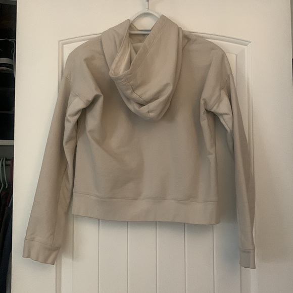 UpWest Waffle-Trim Cropped Hoodie - Picture 6 of 9